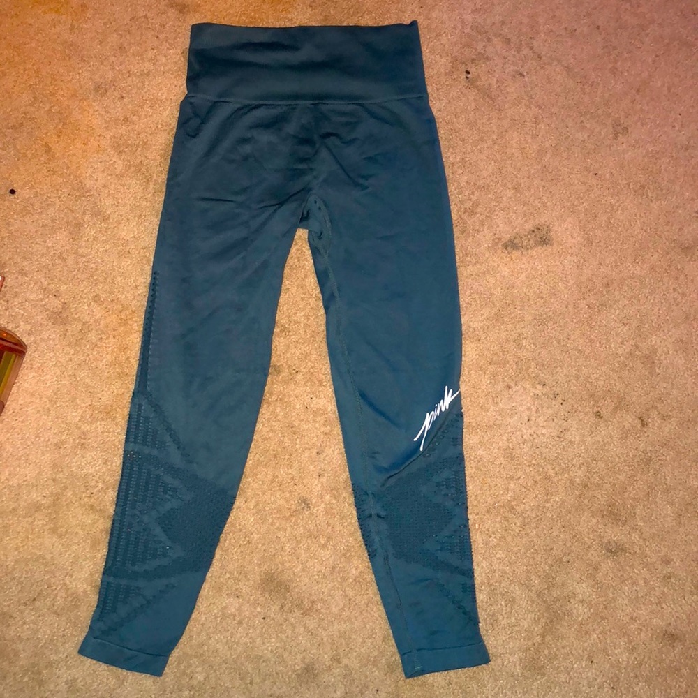 PINK teal leggings w patterns